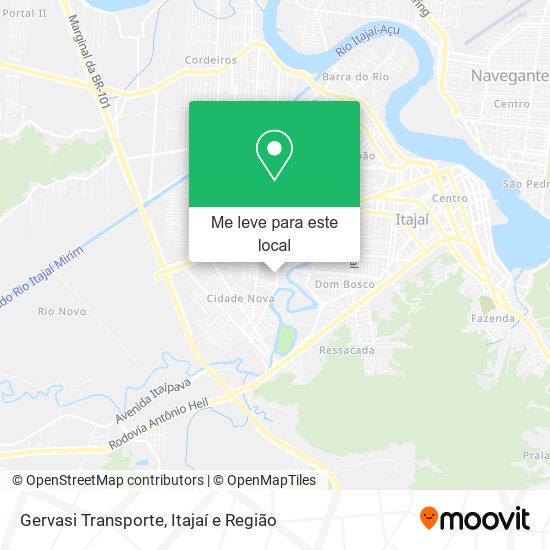 Gervasi Transporte mapa