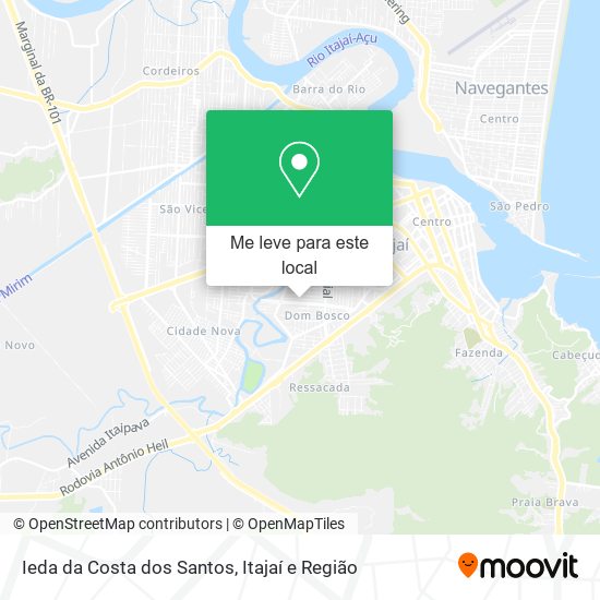 Ieda da Costa dos Santos mapa