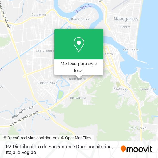 R2 Distribuidora de Saneantes e Domissanitarios mapa