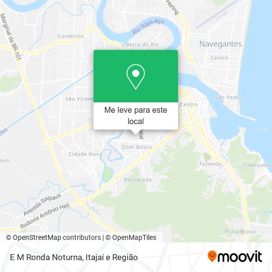 E M Ronda Noturna mapa