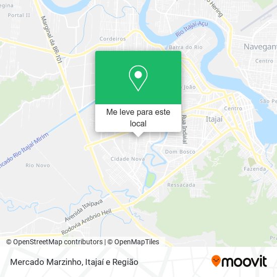 Mercado Marzinho mapa