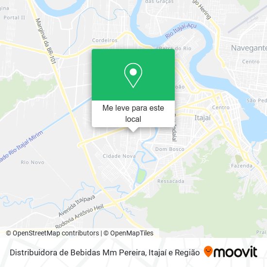 Distribuidora de Bebidas Mm Pereira mapa