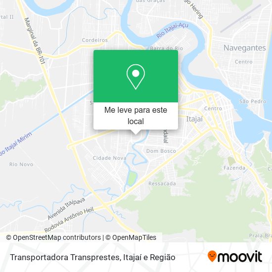 Transportadora Transprestes mapa