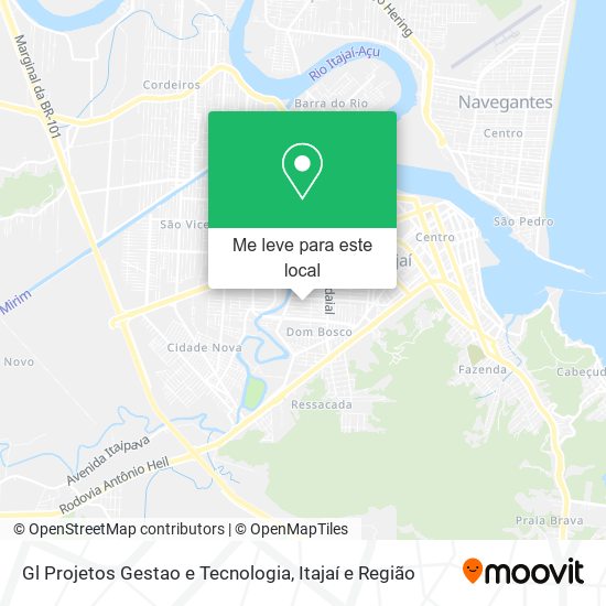 Gl Projetos Gestao e Tecnologia mapa