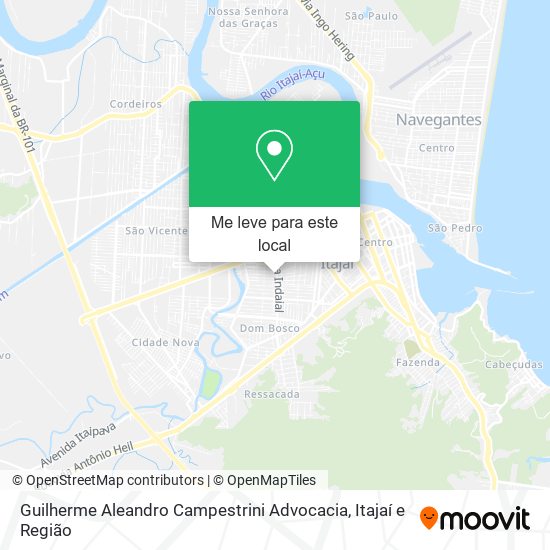 Guilherme Aleandro Campestrini Advocacia mapa