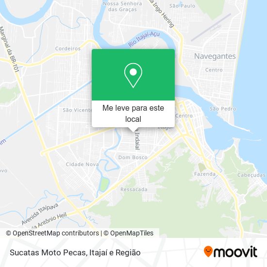 Sucatas Moto Pecas mapa