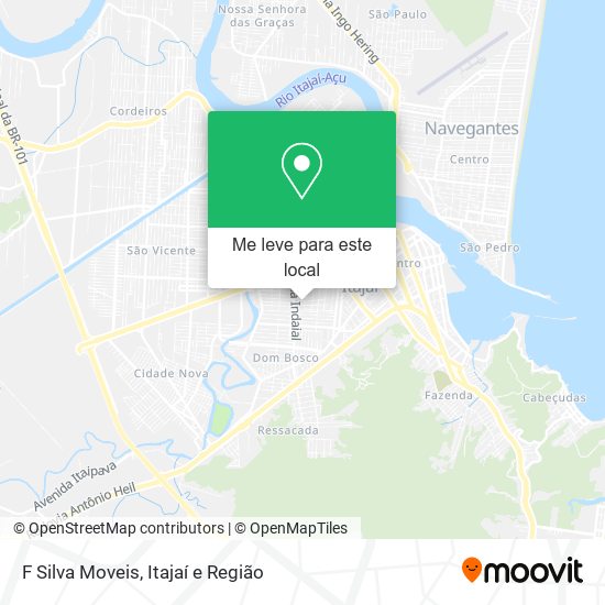 F Silva Moveis mapa