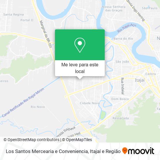 Los Santos Mercearia e Conveniencia mapa