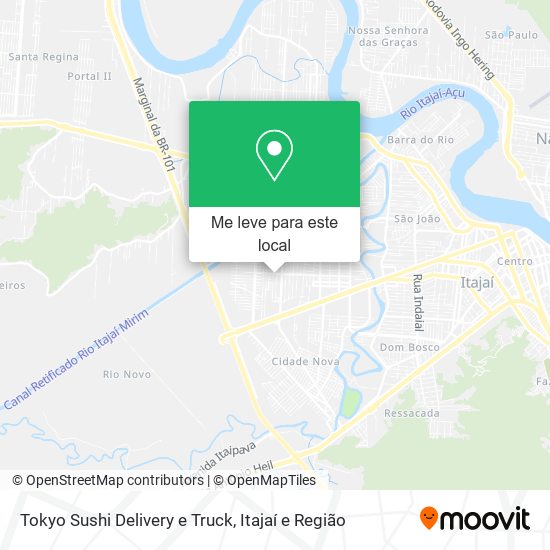 Tokyo Sushi Delivery e Truck mapa