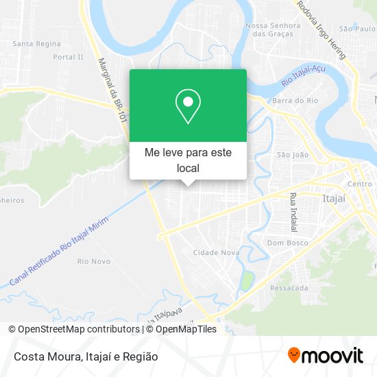 Costa Moura mapa