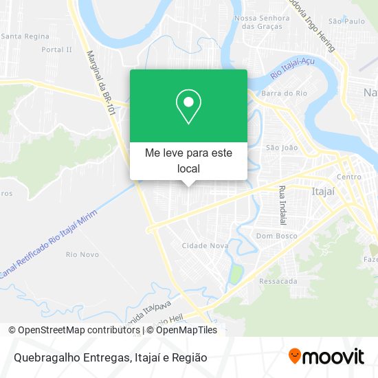 Quebragalho Entregas mapa