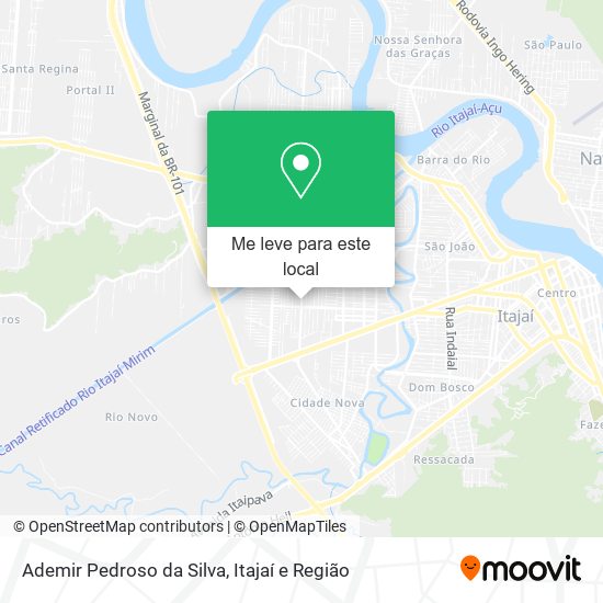 Ademir Pedroso da Silva mapa