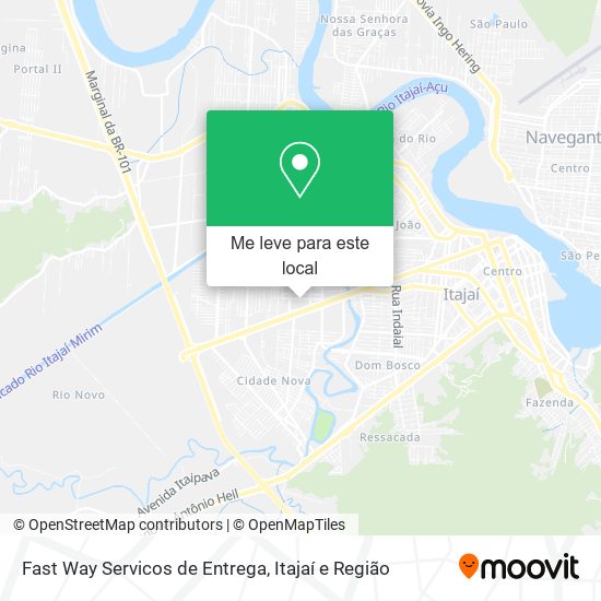 Fast Way Servicos de Entrega mapa