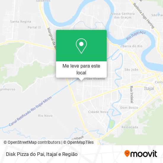 Disk Pizza do Pai mapa