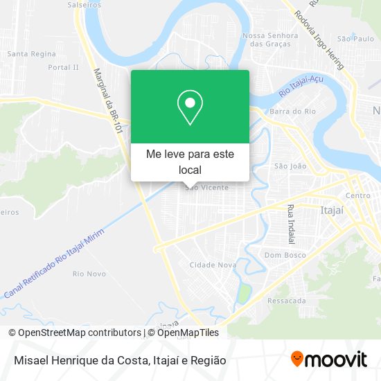 Misael Henrique da Costa mapa