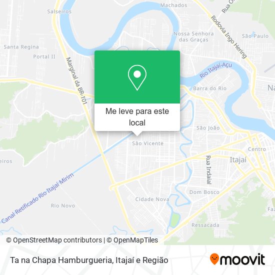 Ta na Chapa Hamburgueria mapa