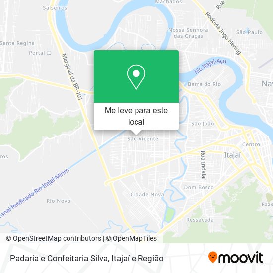 Padaria e Confeitaria Silva mapa