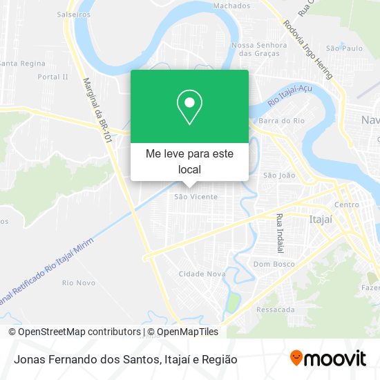 Jonas Fernando dos Santos mapa