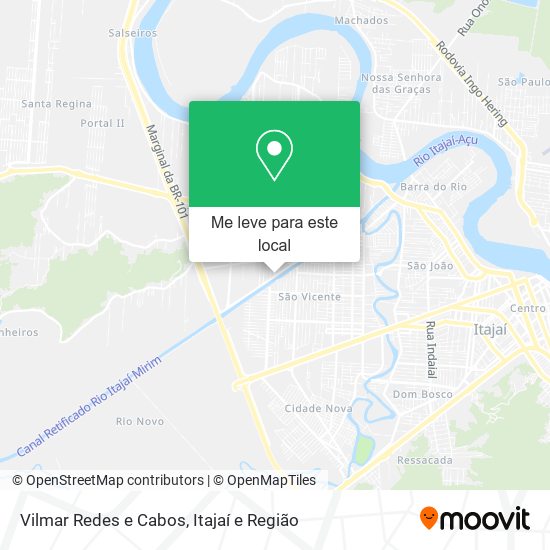 Vilmar Redes e Cabos mapa