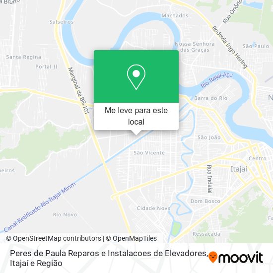 Peres de Paula Reparos e Instalacoes de Elevadores mapa