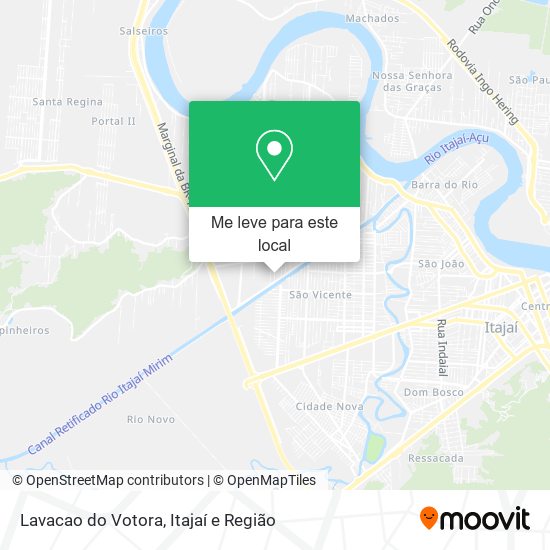 Lavacao do Votora mapa