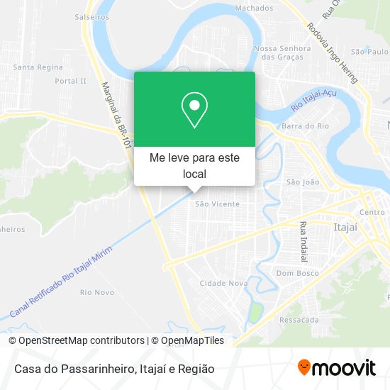 Casa do Passarinheiro mapa