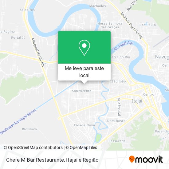 Chefe M Bar Restaurante mapa