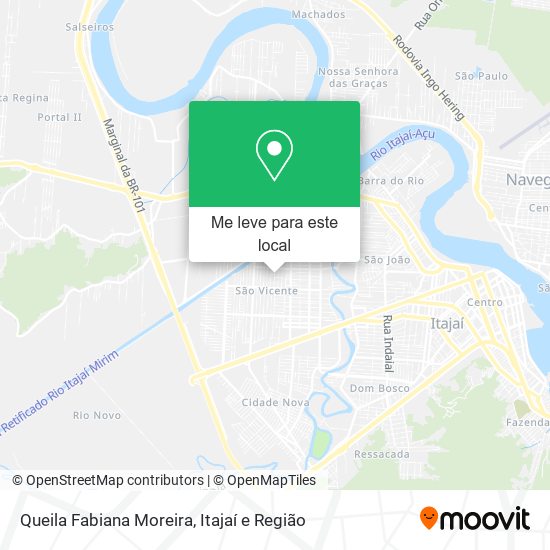 Queila Fabiana Moreira mapa