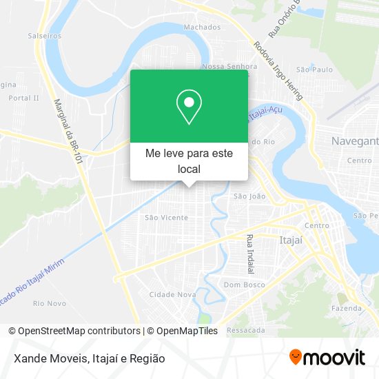 Xande Moveis mapa