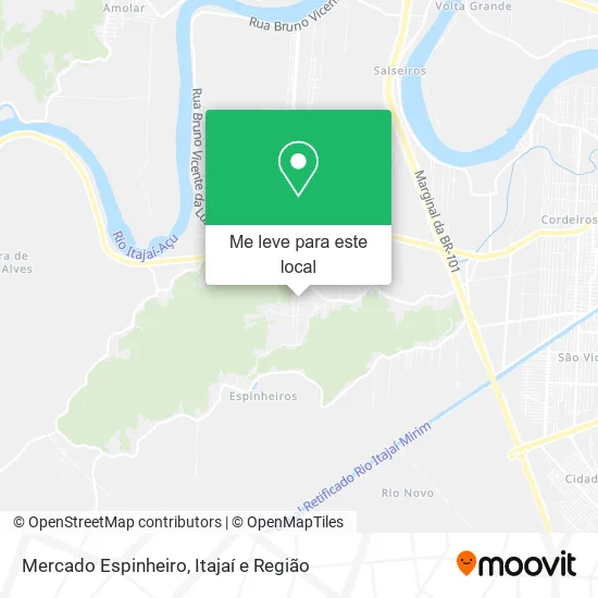 Mercado Espinheiro mapa