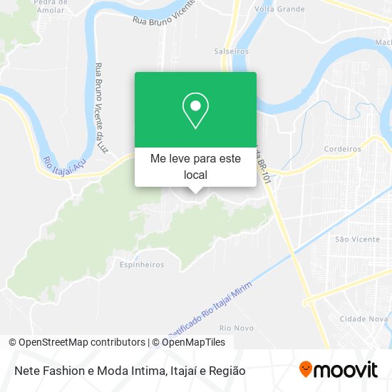 Nete Fashion e Moda Intima mapa