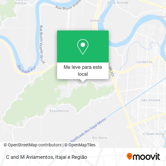 C and M Aviamentos mapa