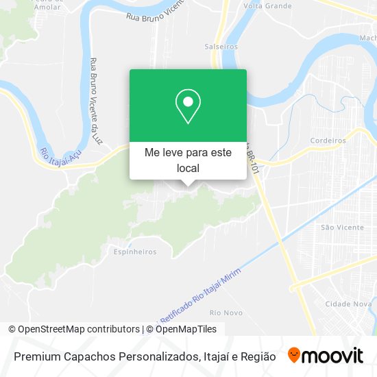 Premium Capachos Personalizados mapa