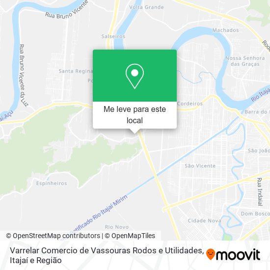 Varrelar Comercio de Vassouras Rodos e Utilidades mapa