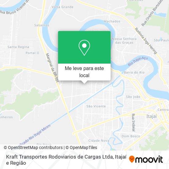 Kraft Transportes Rodoviarios de Cargas Ltda mapa