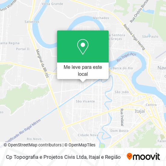 Cp Topografia e Projetos Civis Ltda mapa