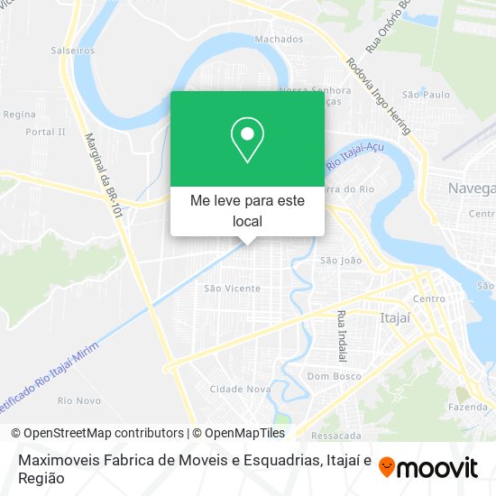 Maximoveis Fabrica de Moveis e Esquadrias mapa