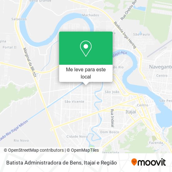 Batista Administradora de Bens mapa