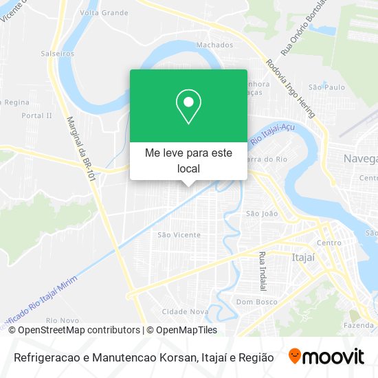 Refrigeracao e Manutencao Korsan mapa