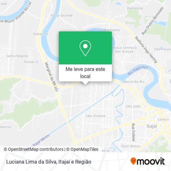 Luciana Lima da Silva mapa