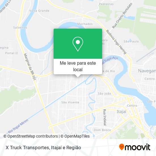 X Truck Transportes mapa