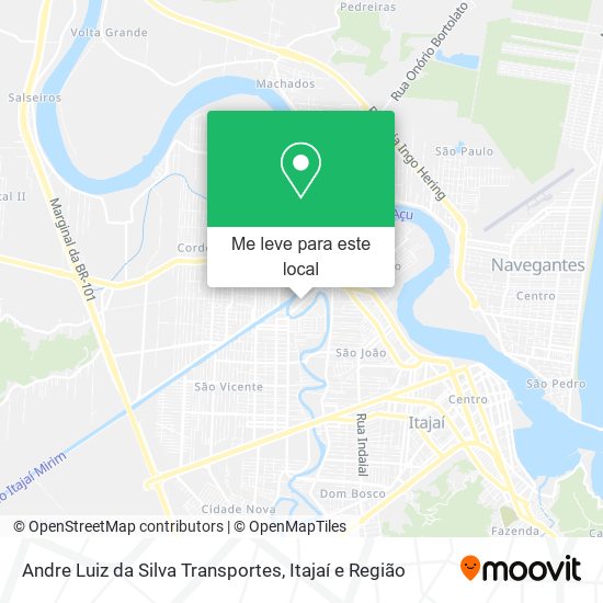 Andre Luiz da Silva Transportes mapa