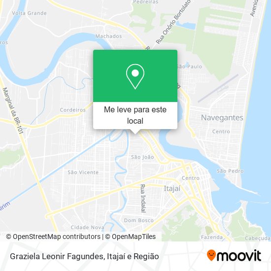 Graziela Leonir Fagundes mapa