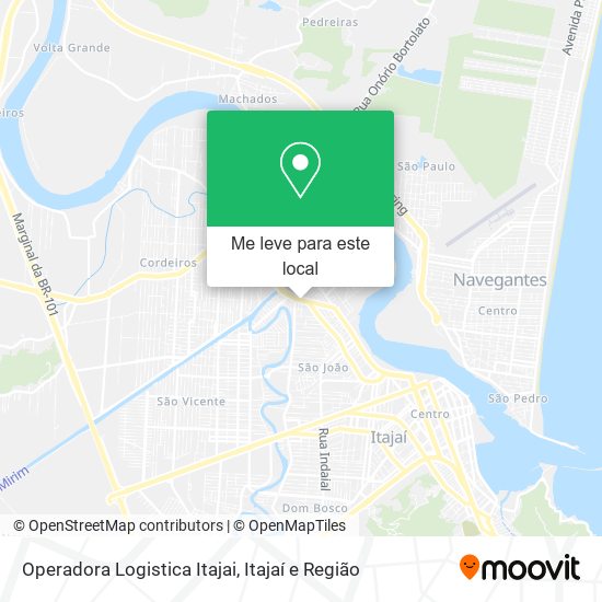 Operadora Logistica Itajai mapa