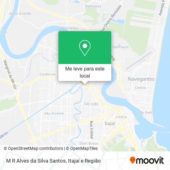 M R Alves da Silva Santos mapa