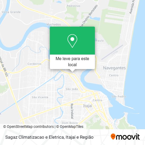 Sagaz Climatizacao e Eletrica mapa