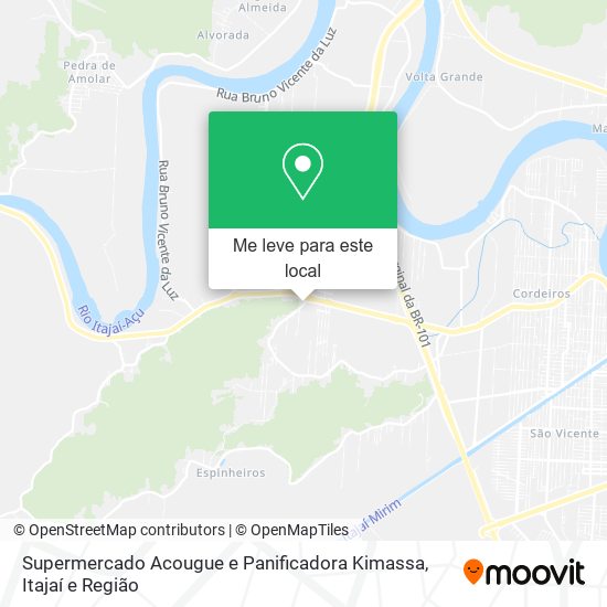 Supermercado Acougue e Panificadora Kimassa mapa