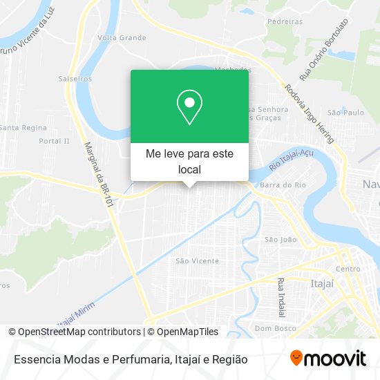 Essencia Modas e Perfumaria mapa