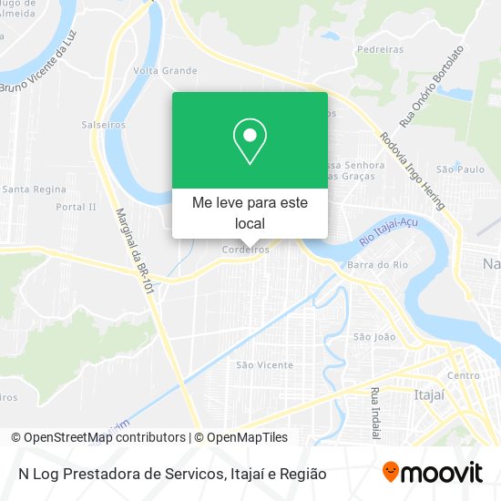 N Log Prestadora de Servicos mapa