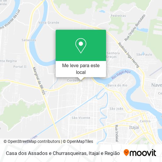 Casa dos Assados e Churrasqueiras mapa